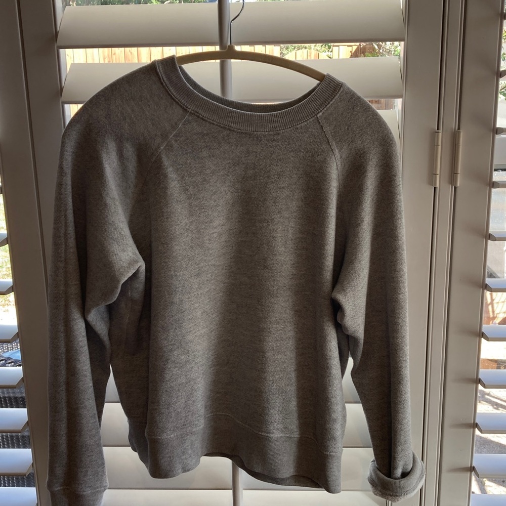 Re/Done Heather Gray Sweatshirt Hanes